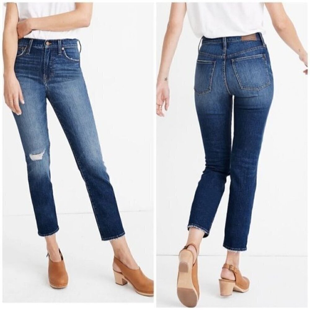 Madewell The Perfect Vintage Crop Jean Bellbrook Wash Comfort Stretch Edition 26